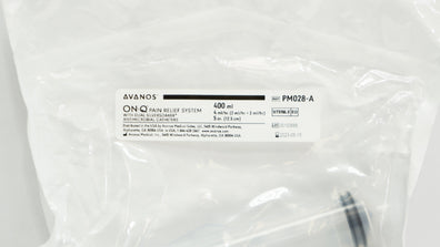 Avanos PM028-A ON-Q Pain Relief System w/Caths. 400ml/hr, 4ml x 5inch